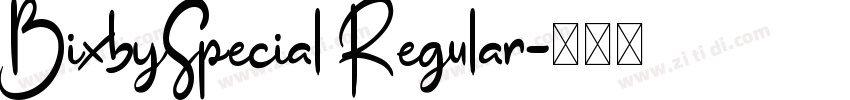 BixbySpecial Regular字体转换